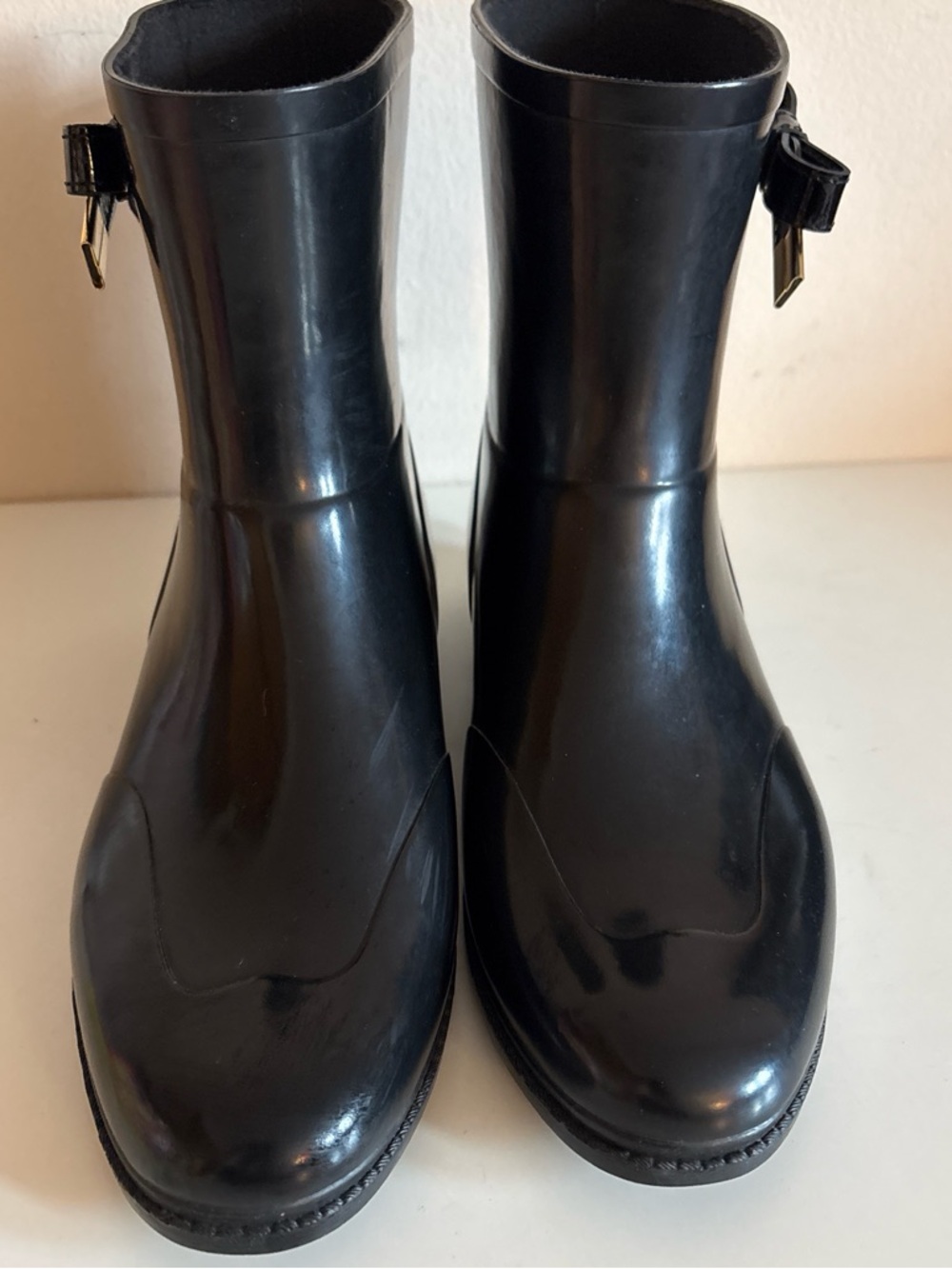 Burberry Westcott rain boots Bows Size 9-10 - Picture 3 of 8